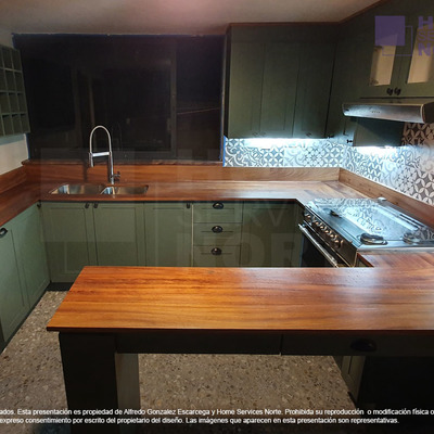 Fabricación de cocina estilo Farmhouse