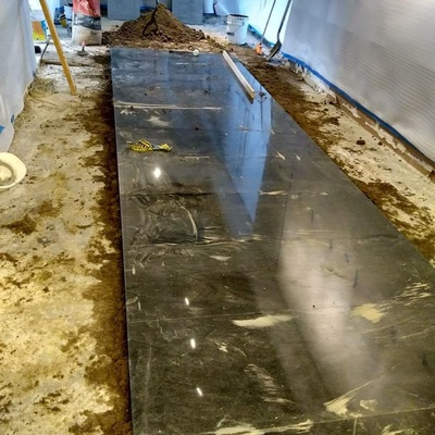 Colocación de piso nuevo acabo en marmol