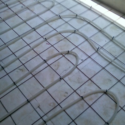 Instalación de calefacción por piso radiante