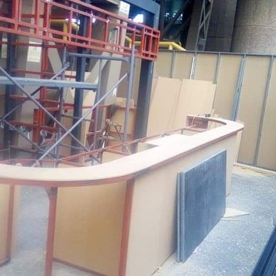 Elaboración de cubierta en acabado granito natural