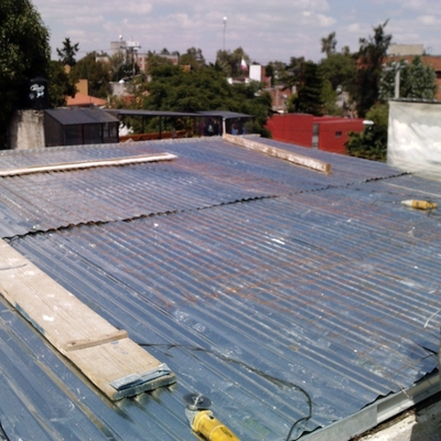 ESTRUCTURA METALICA PARA LOSA LIGERA VISTA SUPERIOR