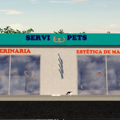 Proyecto de construcción de fachada para veterinaria