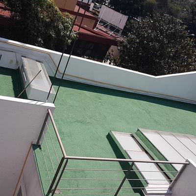 Impermeabilización losa con Acrílico verde