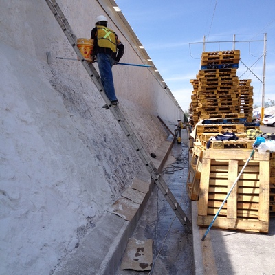 impermeabilización en muro de mamposteo