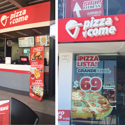 Cambio de Imagen Pizza y Come