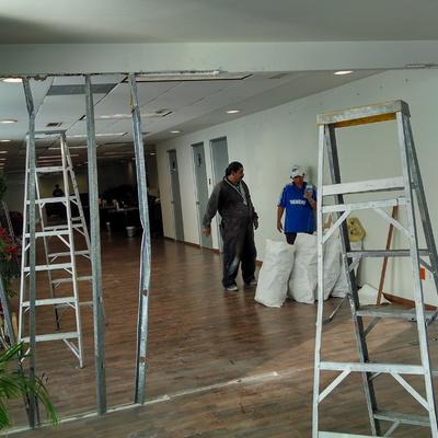 Colocación de muros de tablaroca