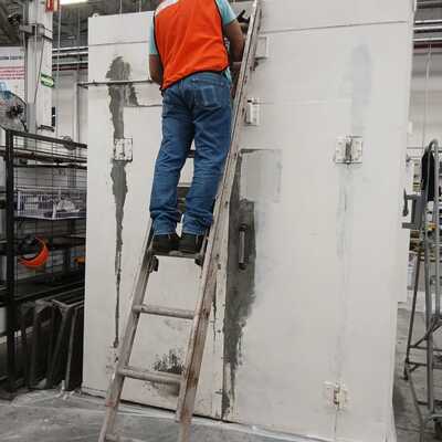 Retoque de pintura de hornos