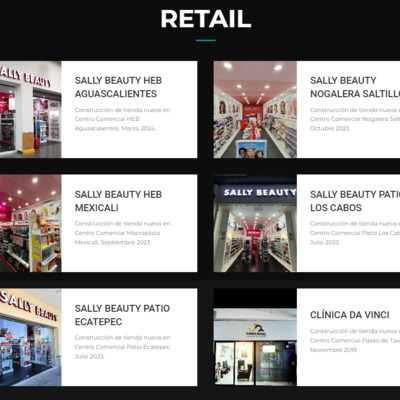 PROYECTOS RETAIL, CORPORATIVOS Y RESIDENCIALES