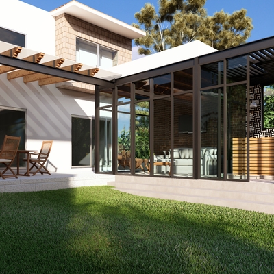 Propuesta de terraza y patio trasero