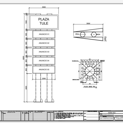 Totem Publicitario Plaza Tule