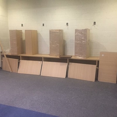 Mobiliario de los vestidores estadio YAQUIS