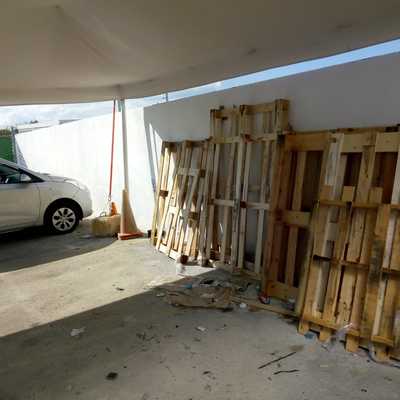 Reparación de muro exterior.