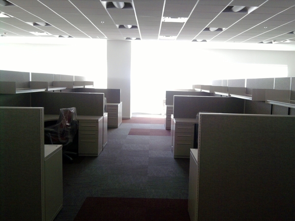 Colocación de mobiliario.