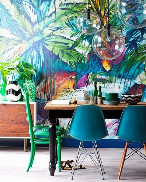 ¿Dónde es posible encontrar un mural grande?